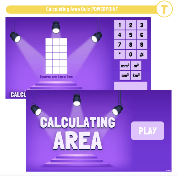 Calculating Area Quiz POWERPOINT - Image 2